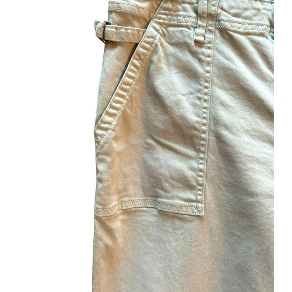 Anthropologie Women's Light Khaki Cargo Pants Size 31 Adjustable Waist - Picture 4 of 6